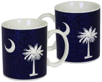 South Carolina Mug Glitter State Flag