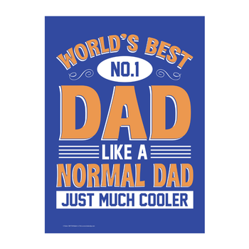 World's Best Dad Metal Sign