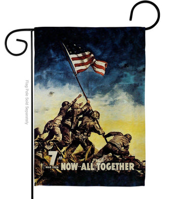 All Together Garden Flag