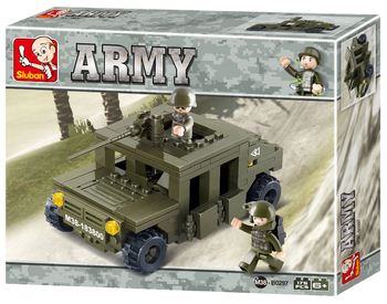 TLand Forces Military Jeep Building Brick Kit (175 Pcs)