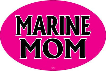 Marine Mom Oval Car Magnets