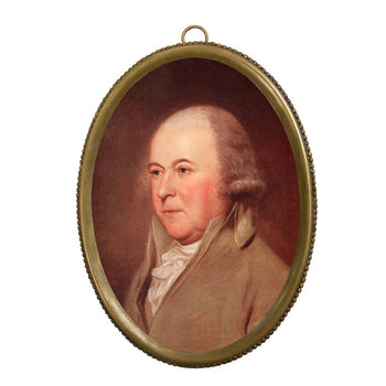 John Adams Print in Beaded Brass Frame