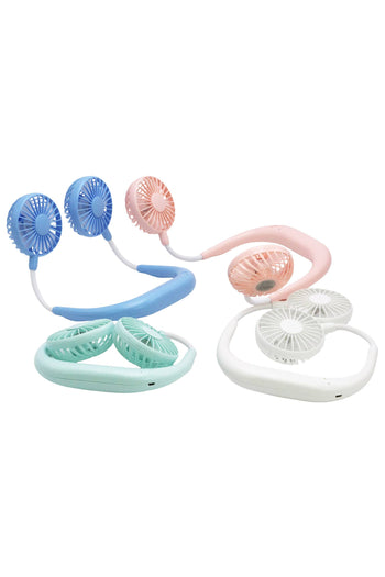 Cap Zone - Aromatherapy Neckband Electrical Fan: ASSORTED / ONE SIZE