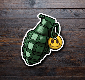 Hand Grenade Sticker