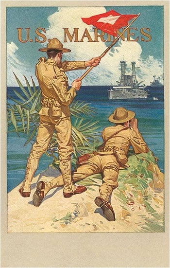 Found Image Press - Magnet ML-10 US Marines, Signal Flag