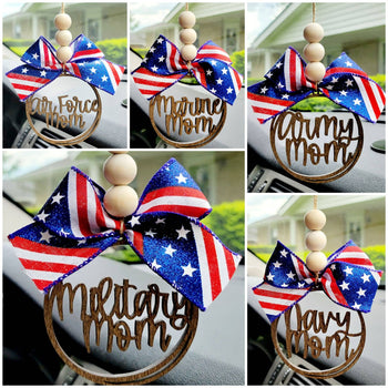 BD Lasers INC. - Military Mom Car Charms- Navy Army Marine Air Force: Marine Mom