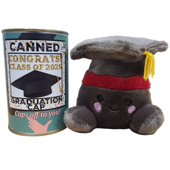 Canned Grad Cap Plush