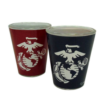 Usmc Shotglass 2-tone