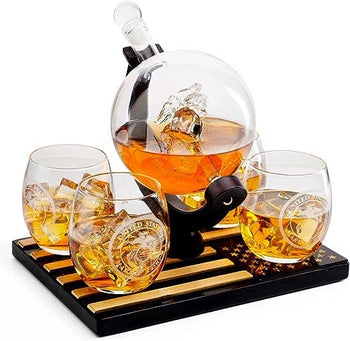 USMC Globe Decanter