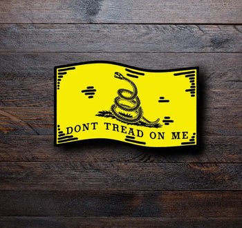 Don't Tread On Me Flag Sticker | Gadsden Flag