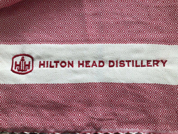 Embroidered Towel Red