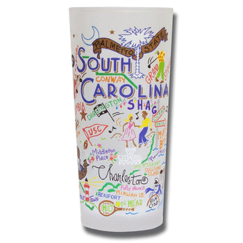 South Carolina Drinking Glass