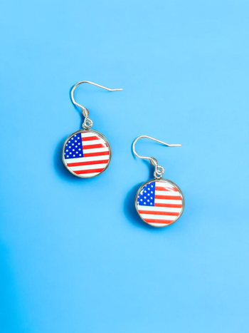 USA Flag Earrings