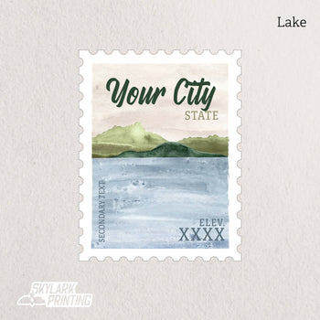 Postage Stamp Sticker
