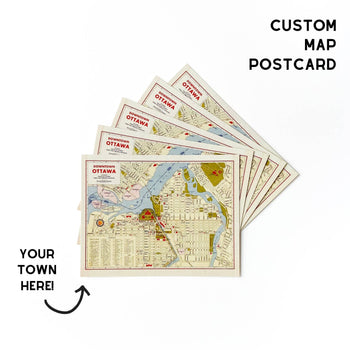 Custom Map Postcard